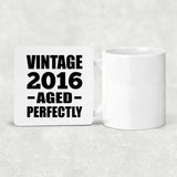 8th Birthday Vintage 2016 Aged Perfectly - Drink Coaster