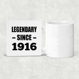 108th Birthday Legendary Since 1916 - Drink Coaster
