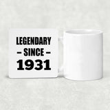 93rd Birthday Legendary Since 1931 - Drink Coaster