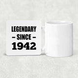 82nd Birthday Legendary Since 1942 - Drink Coaster