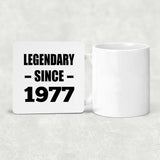 47th Birthday Legendary Since 1977 - Drink Coaster