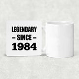 40th Birthday Legendary Since 1984 - Drink Coaster