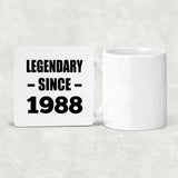 36th Birthday Legendary Since 1988 - Drink Coaster