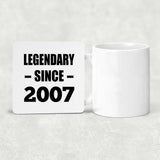 17th Birthday Legendary Since 2007 - Drink Coaster