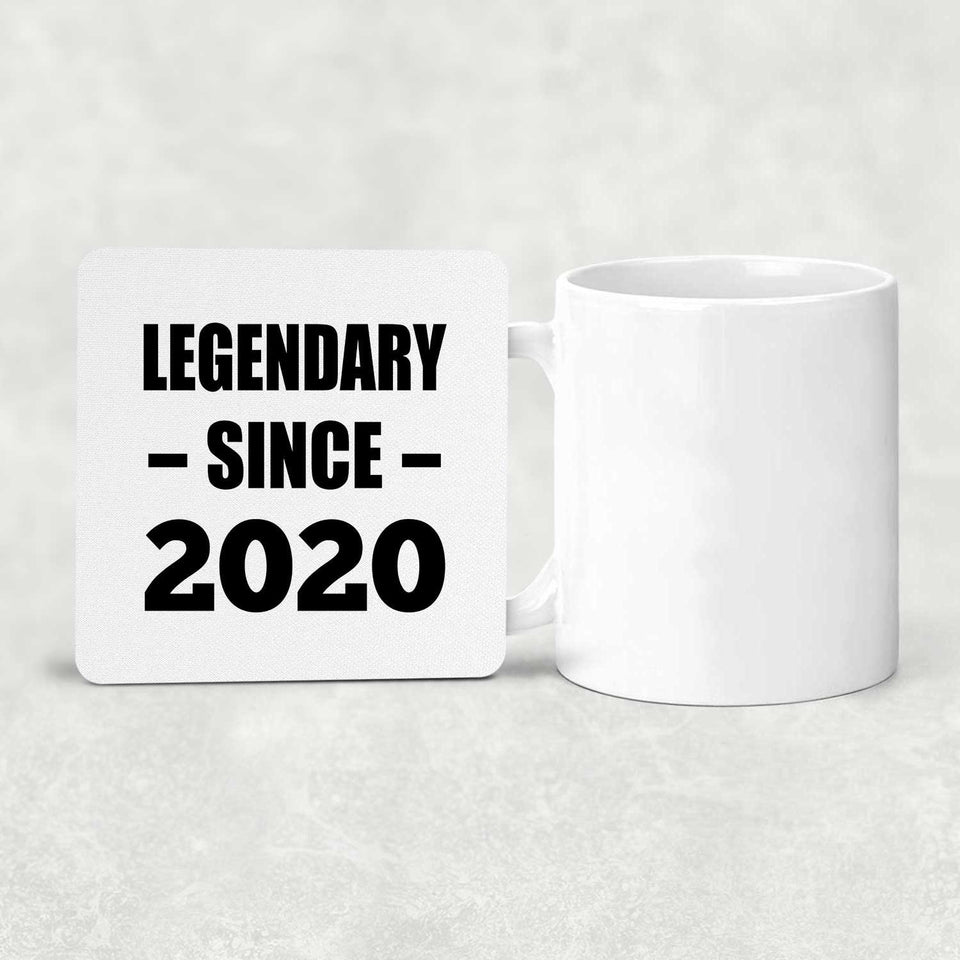 4th Birthday Legendary Since 2020 - Drink Coaster