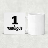 1st Birthday 1 & Fabulous - Drink Coaster