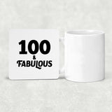 100th Birthday 100 & Fabulous - Drink Coaster