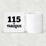 115th Birthday 115 & Fabulous - Drink Coaster