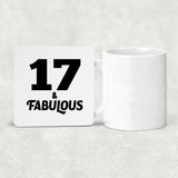 17th Birthday 17 & Fabulous - Drink Coaster