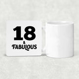 18th Birthday 18 & Fabulous - Drink Coaster