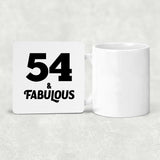 54th Birthday 54 & Fabulous - Drink Coaster