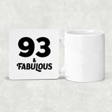 93rd Birthday 93 & Fabulous - Drink Coaster