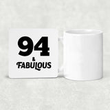 94th Birthday 94 & Fabulous - Drink Coaster