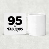 95th Birthday 95 & Fabulous - Drink Coaster