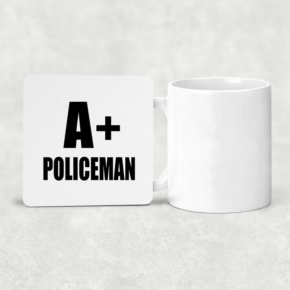 A+ Policeman - Drink Coaster