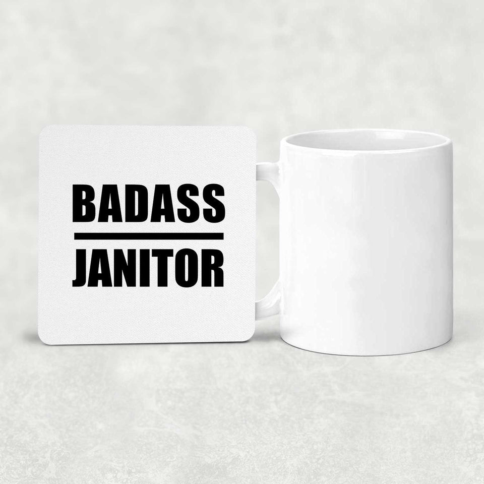 Badass Janitor - Drink Coaster
