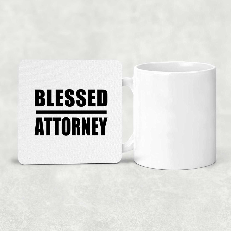 Blessed Attorney - Drink Coaster