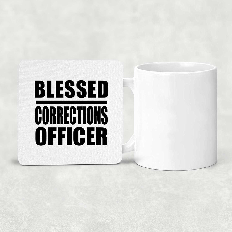 Blessed Corrections Officer - Drink Coaster