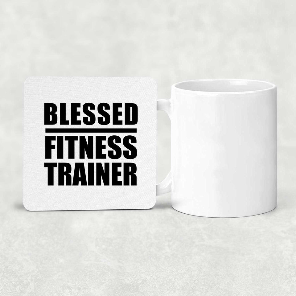 Blessed Fitness Trainer - Drink Coaster