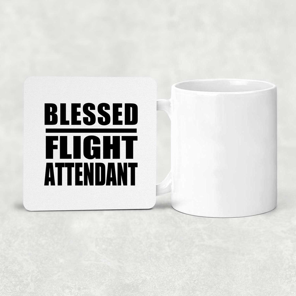 Blessed Flight Attendant - Drink Coaster