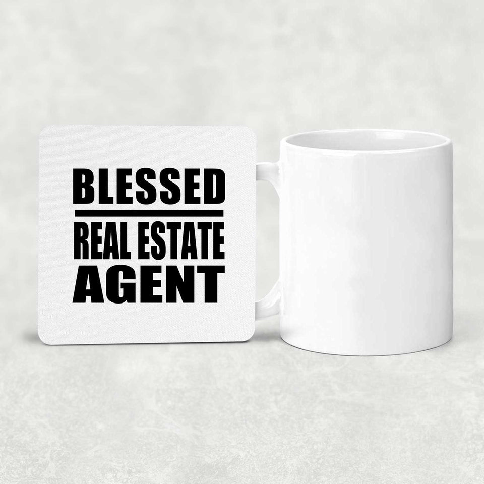 Blessed Real Estate Agent - Drink Coaster