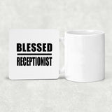 Blessed Receptionist - Drink Coaster