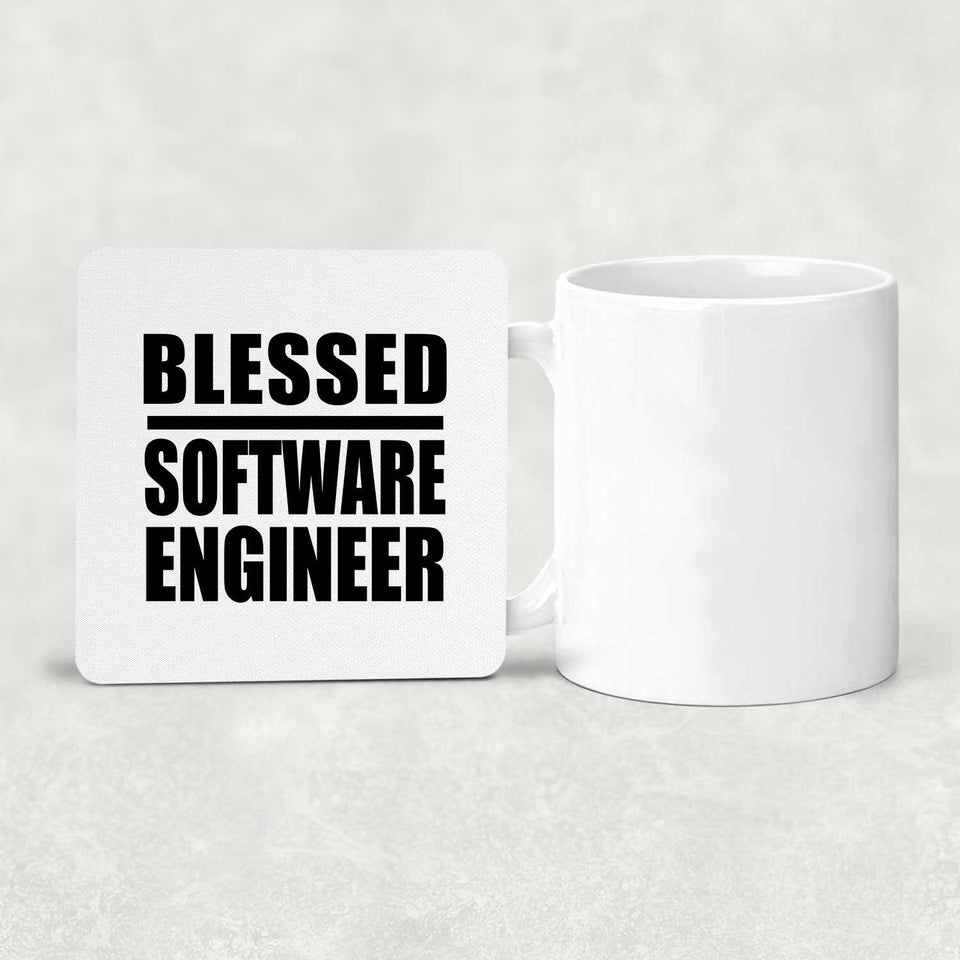 Blessed Software Engineer - Drink Coaster