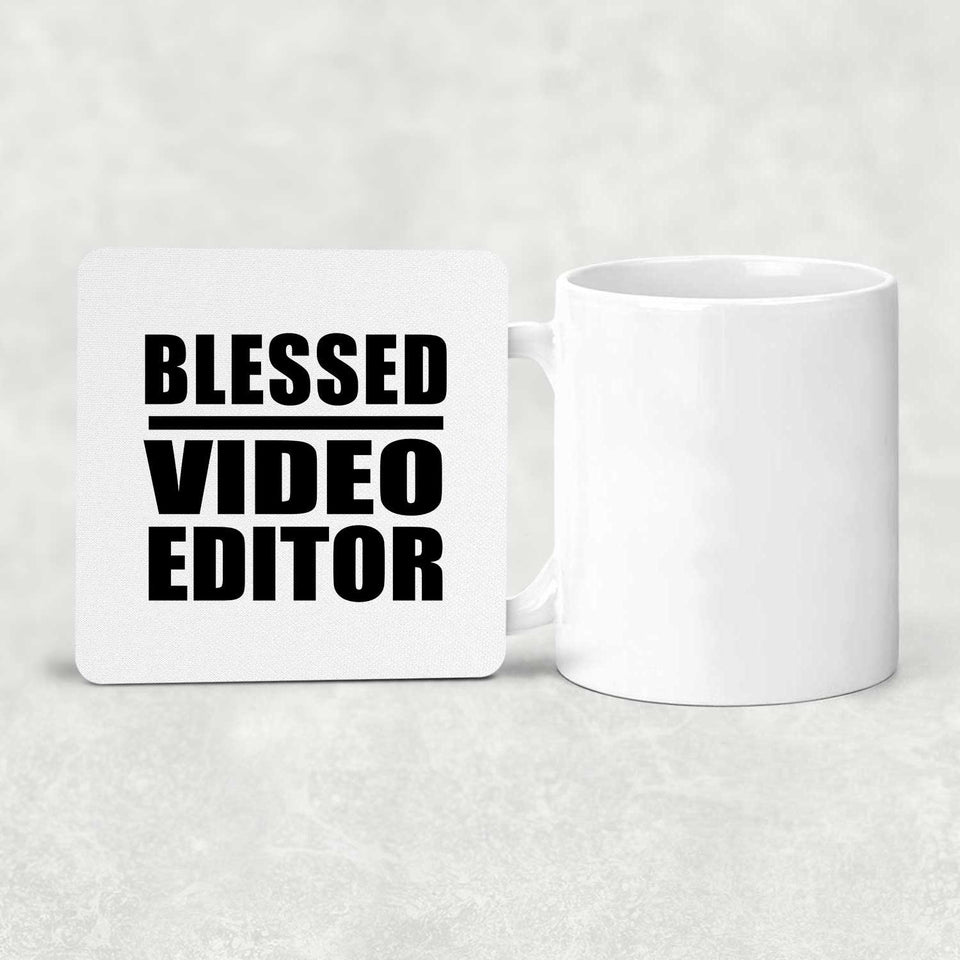 Blessed Video Editor - Drink Coaster