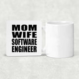 Mom Wife Software Engineer - Drink Coaster