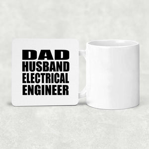 Dad Husband Electrical Engineer - Drink Coaster
