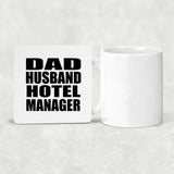 Dad Husband Hotel Manager - Drink Coaster