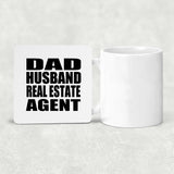 Dad Husband Real Estate Agent - Drink Coaster