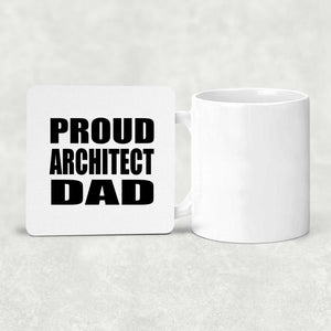 Proud Architect Dad - Drink Coaster