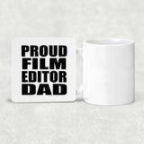 Proud Film Editor Dad - Drink Coaster
