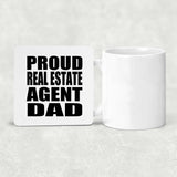 Proud Real Estate Agent Dad - Drink Coaster