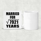 89th Anniversary Married For Square Root of 7921 Years - Drink Coaster