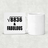 94th Birthday Square Root of 8836 & Fabulous - Drink Coaster