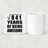 29th Birthday Square Root of 841 Years of Being Awesome - Drink Coaster