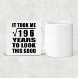 14th Birthday Took Square Root of 196 Years To Look Good - Drink Coaster