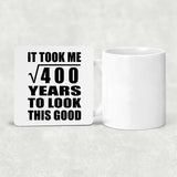 20th Birthday Took Square Root of 400 Years To Look Good - Drink Coaster