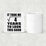 2nd Birthday Took Square Root of 4 Years To Look Good - Drink Coaster