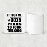 95th Birthday Took Square Root of 9025 Years To Look Good - Drink Coaster