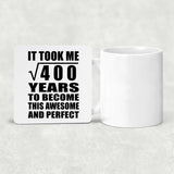 20th Birthday Took Square Root of 400 Years To Awesome - Drink Coaster