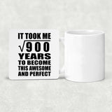 30th Birthday Took Square Root of 900 Years To Awesome - Drink Coaster