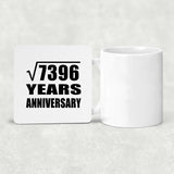 86th Anniversary Square Root of 7396 Years Anniversary - Drink Coaster