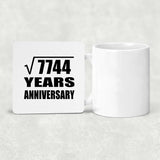 88th Anniversary Square Root of 7744 Years Anniversary - Drink Coaster