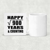 Happy 30th Anniversary Square Root of 900 Years & Counting - Drink Coaster