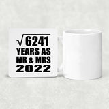 79th Anniversary Square Root of 6241 Years As Mr & Mrs 2022 - Drink Coaster