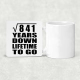 29th Anniversary Square Root of 841 Years Lifetime To Go - Drink Coaster