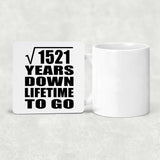 39th Anniversary Square Root of 1521 Years Lifetime To Go - Drink Coaster